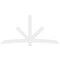 Ekena Millwork Alberta Architectural Grade PVC Gable Bracket, 108"W x 54"H x 2"D x 6"F, 12/12 Pitch GBP108X54X0206ALB00 - alternate 5